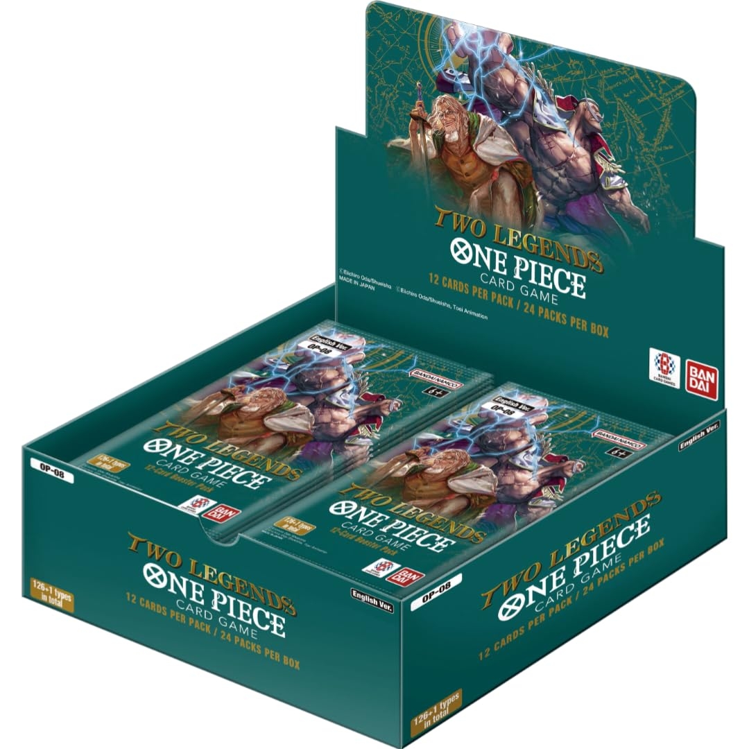 Amazon Bandai One Piece Booster Display Two Legends OP 08 Trading Card Game Display Ages 6 2 Players 20 30 Minutes Playing Time Toys Games