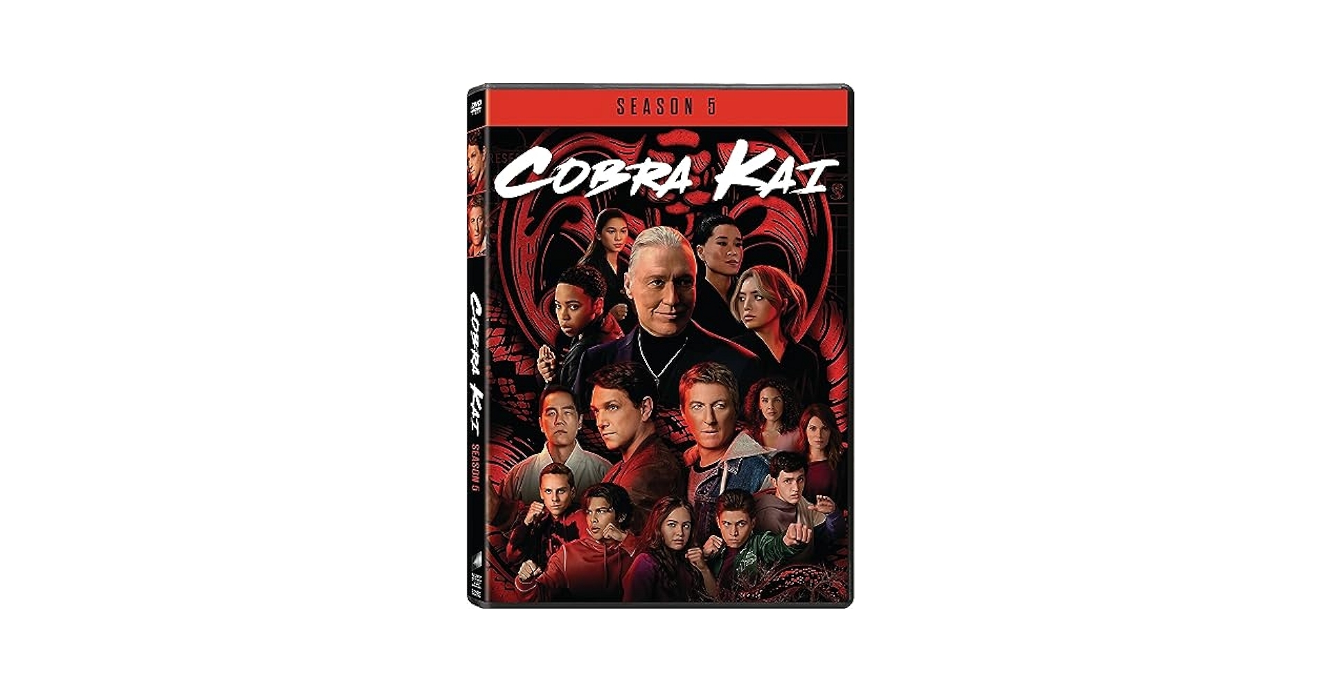 Amazon Cobra Kai Season 05 DVD Ralph Macchio William Zabka Courtney Henggeler Xolo Mariduea Tanner Buchanan Mary Mouser Jacob Bertrand Peyton List Dallas Young Vanessa Rubio Thomas Griffith Martin Kove 