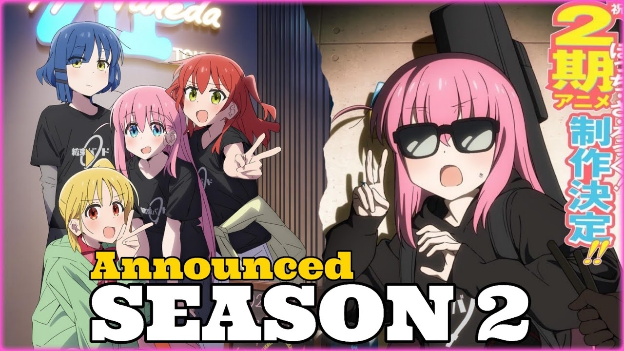 Bocchi The Rock Season 2 Officially Announced YouTube