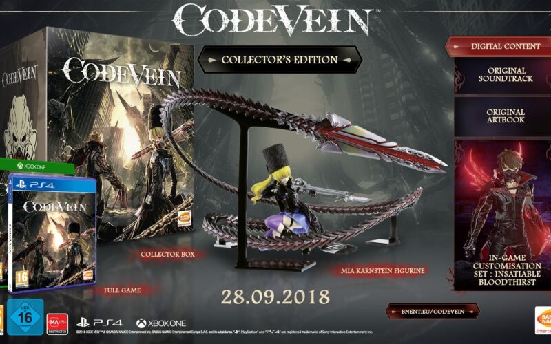 CODE VEIN Release Date Confirmed For The 28th Of September 2018 Bandai Namco Europe