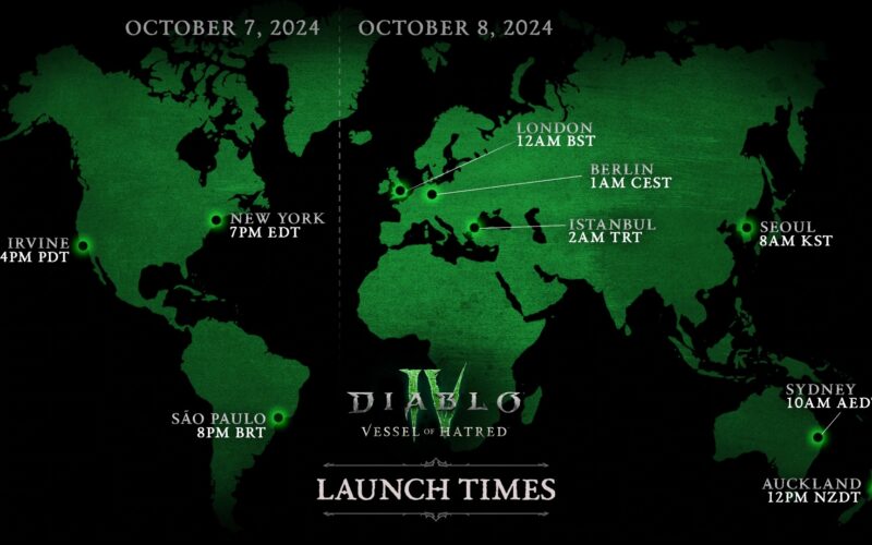 Diablo 4 Vessel Of Hatred Launch Times And Release Dates October 7 And 8 Wowhead News